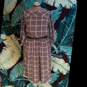 Vintage grid dress